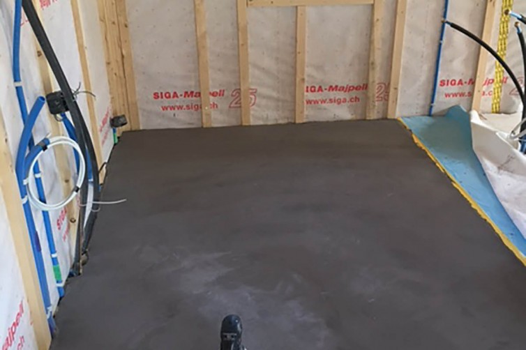 Bodenaufbau Mineralischer Mörtelbelag - Kanton Graubünden