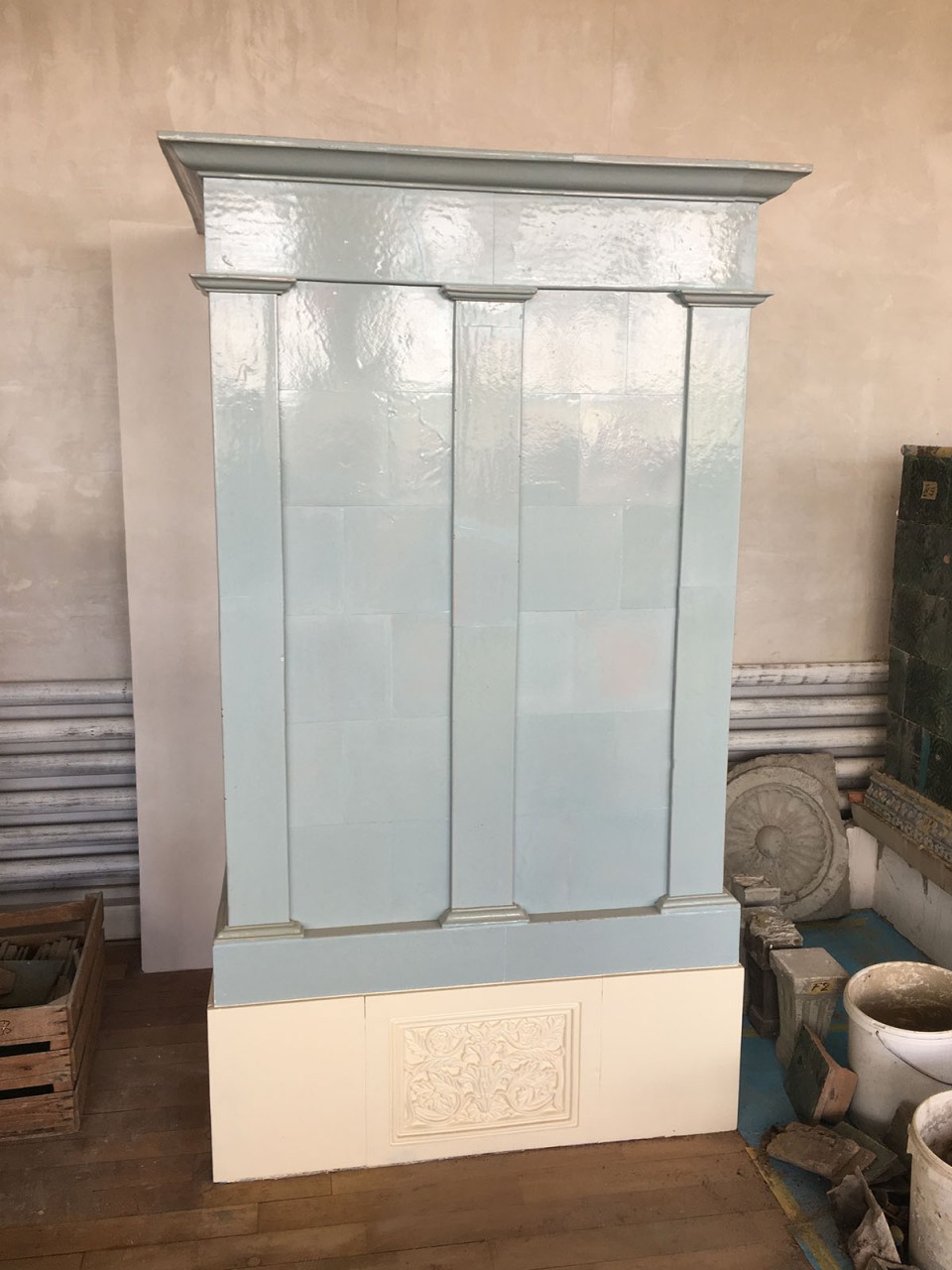 Antiker Kachelofen 06