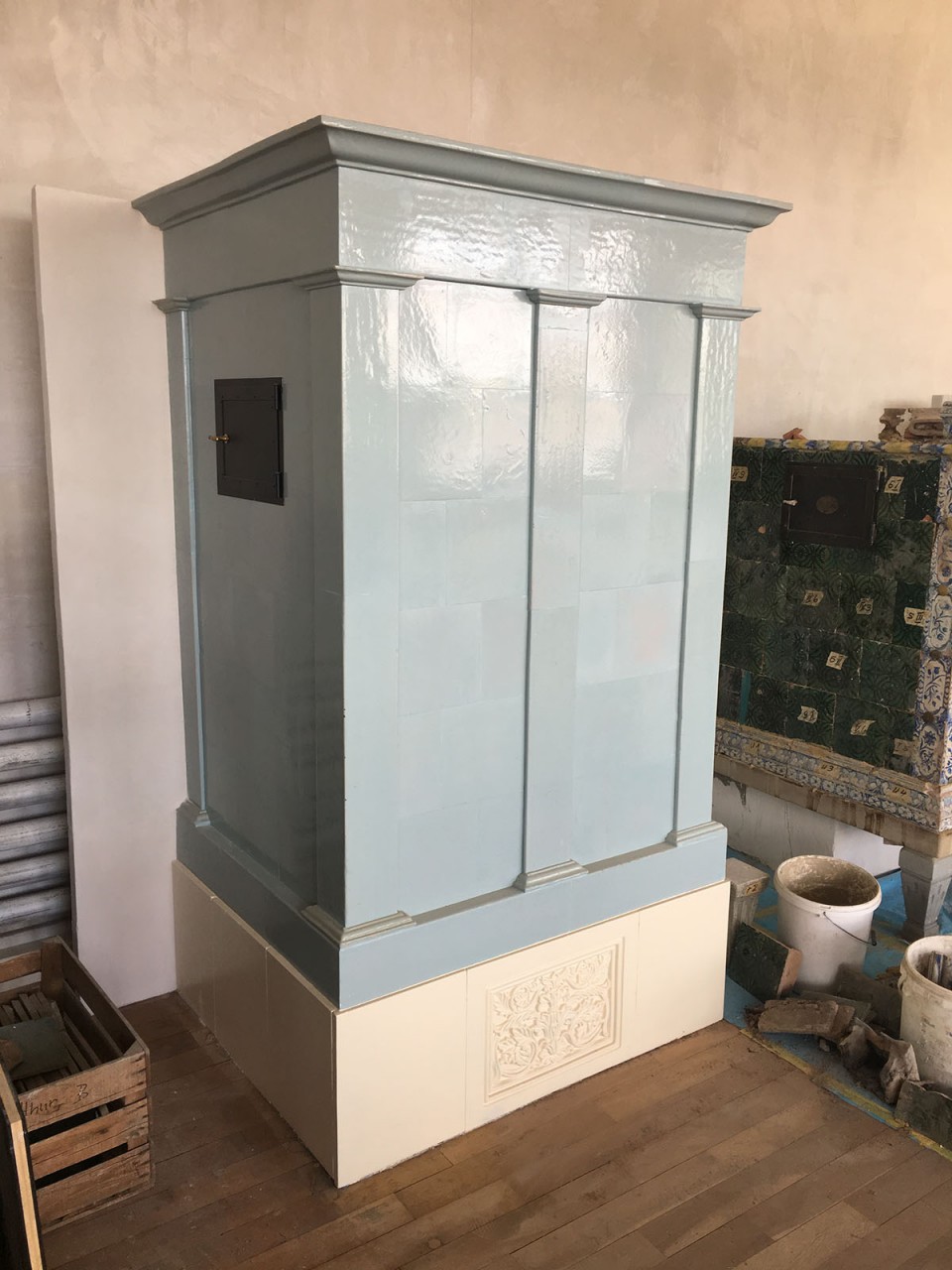 Antiker Kachelofen 06