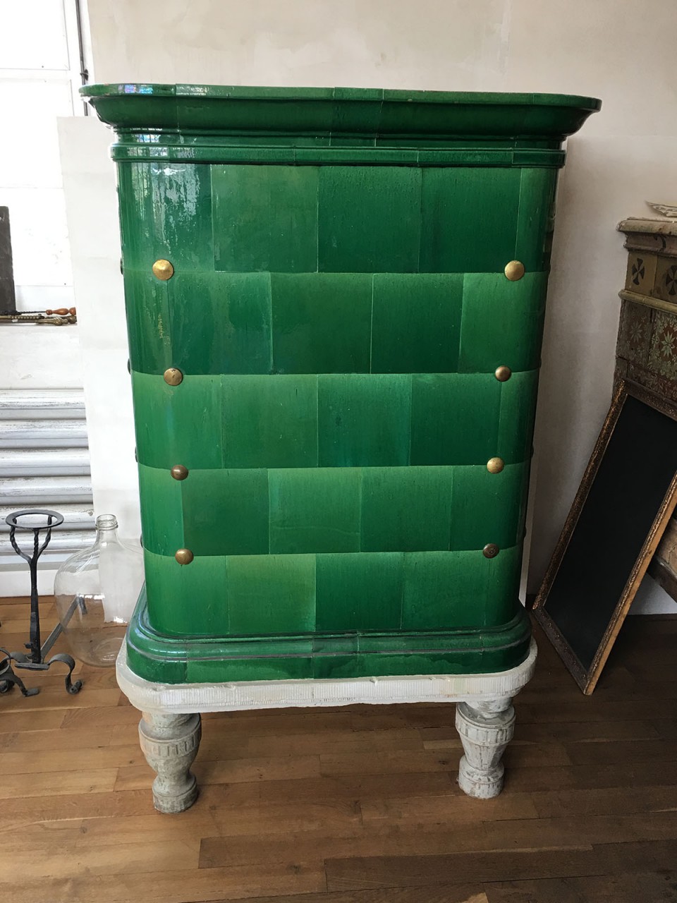 Antiker Kachelofen 05