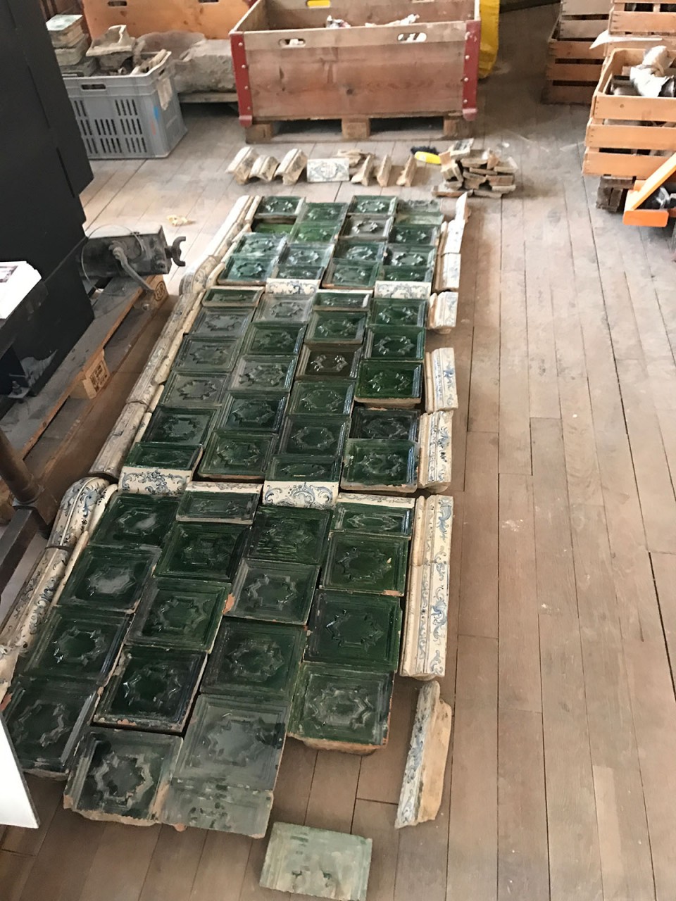 Antiker Kachelofen 10