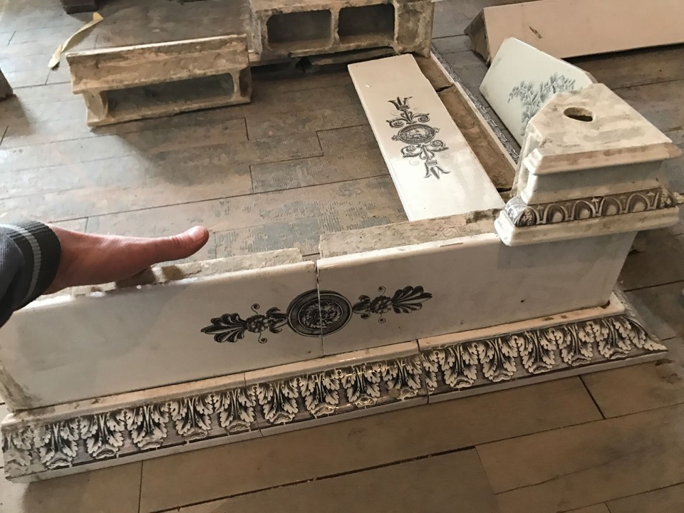 Antiker Kachelofen 12