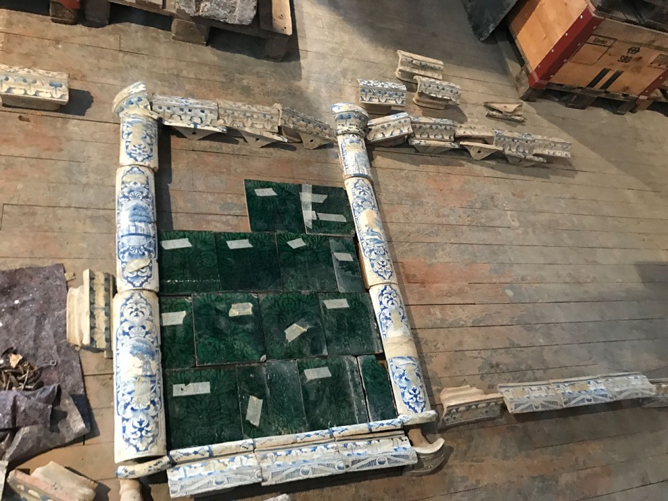 Antiker Kachelofen 13