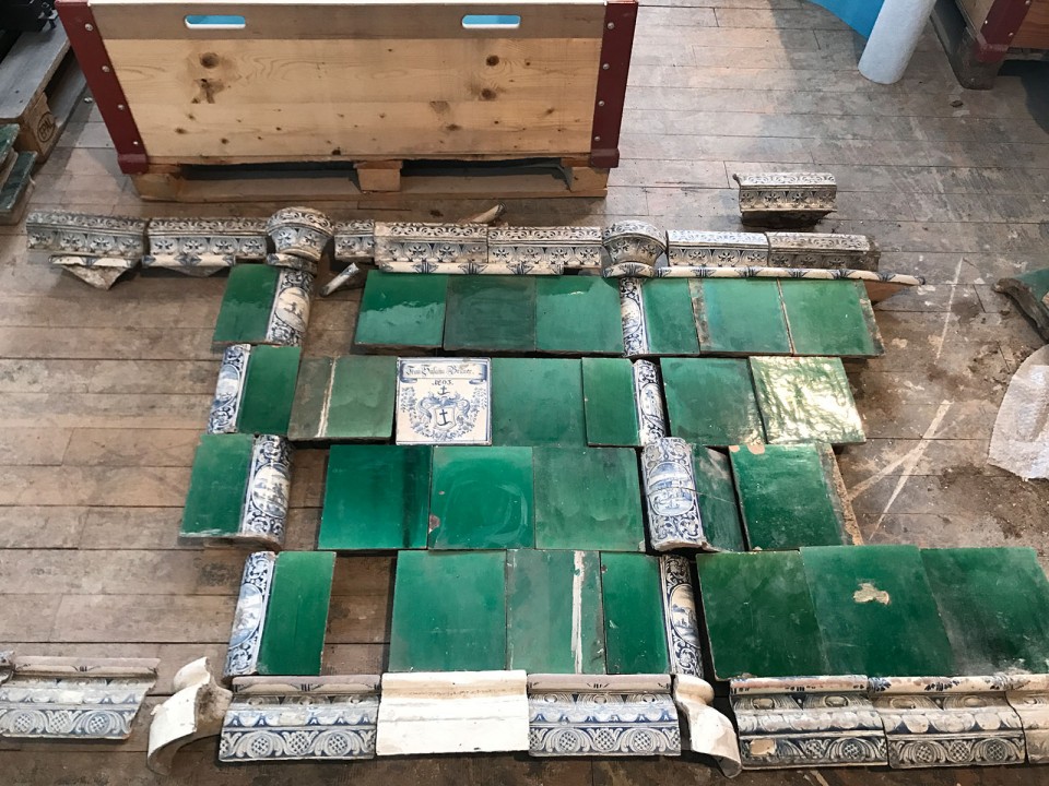 Antiker Kachelofen 14