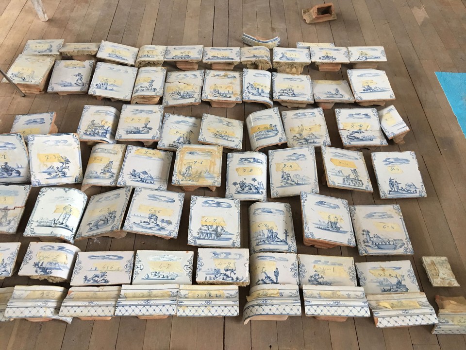 Antiker Kachelofen 16